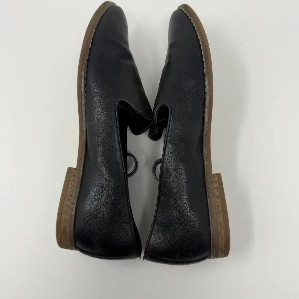 Michael by Michael Shannon Black Leather Loafers Size 11